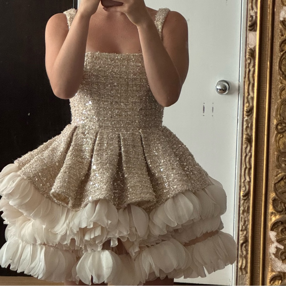 Bronx and Banco Catalina Ivory Mini Dress